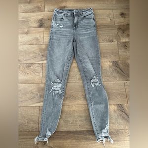 American eagle distressed jeggings